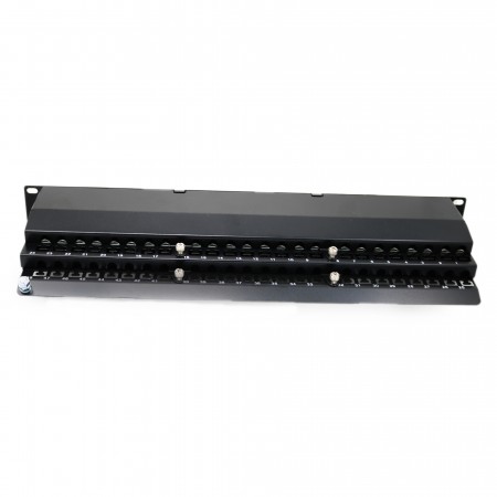 FTP 90 Derece 1U 48 Port Cat6A Yüklü Patch Panel