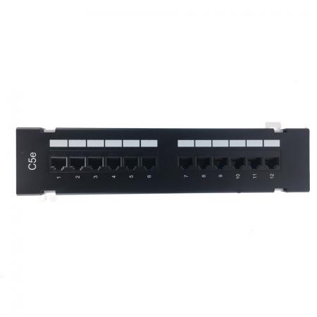 Cat5E UTP 180도 12포트 벽 장착 패치 패널 - Cat5E UTP 180도 벽 장착 패치 패널