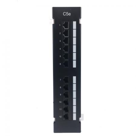 Cat5E ungeschirmtes 180° 12-Port Wandmontage RJ45 Keystone Panel