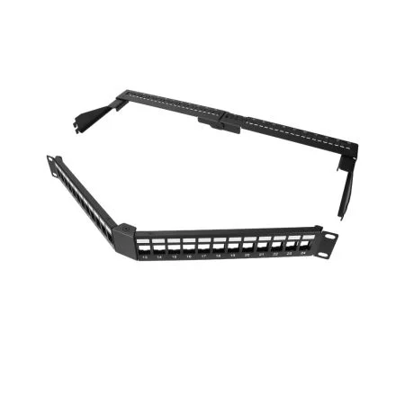 Panel Patch 1U 24 Port Kątowy bez obciążenia