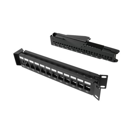 Panel RJ45 Kątowy Pusty 24 Porty