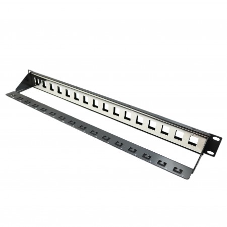 1U 16 PORT FTP üres RJ45 patch panel