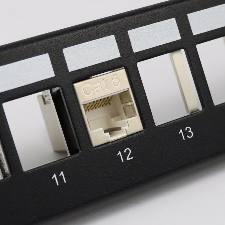 RJ45 Empty Panel With Support Bar