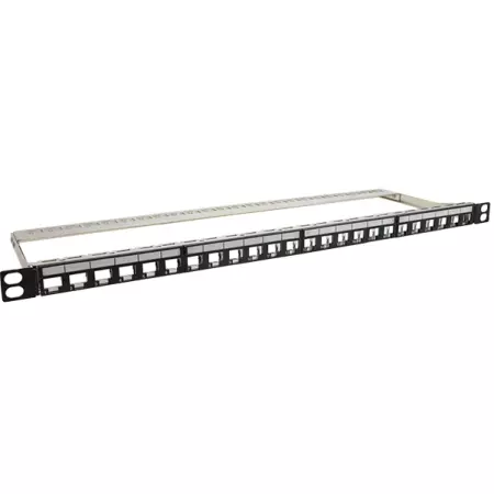 0,5U 24-portars FTP RJ45 tom panel - Hög densitet 0,5U 24-portars UTP, FTP tom panel