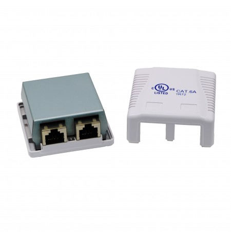 Cat 6A Surface Mounting Box 2 Port