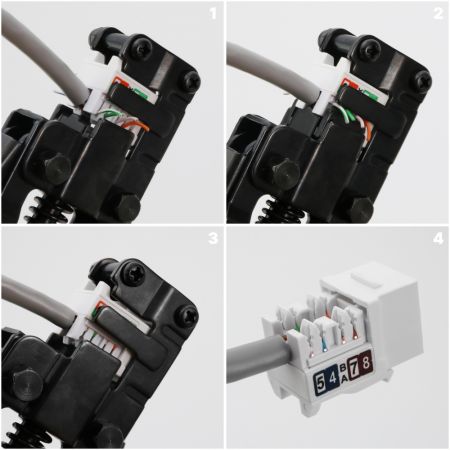 Инструмент для обжима 90-градусного неэкранированного Keystone Jack