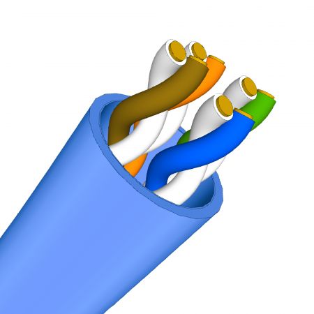 Cat.6A U/UTP 23 AWG LSZH 솔리드 케이블 - Cat6A LSZH 솔리드 케이블