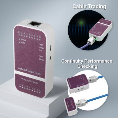 Probador LED de doble función para identificación de puertos y pruebas de continuidad