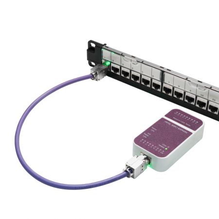 Probador de cable Ethernet RJ45 con LED