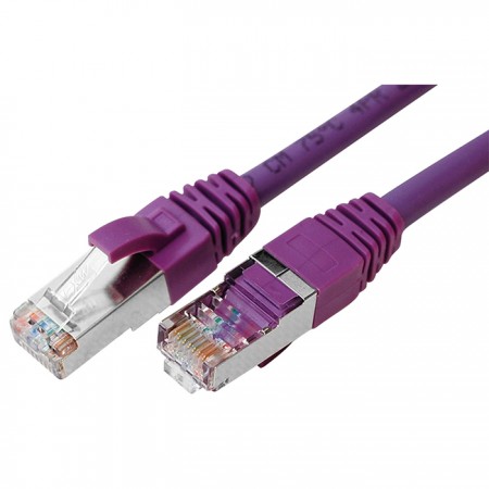 Kabel patch Cat.5E STP 26 AWG - Kable Ethernet Cat 5e S/FTP RJ45 z powłoką FU" ~ 50U" z pozłacanymi wtykami