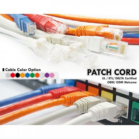 Cable de conexión de parche con chaqueta de PVC o LSZH Cat 6