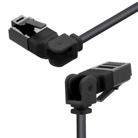 Cat. 6 U/UTP 28 AWG 구부릴 수 있는 패치 코드 - RJ45 180도 유연한 Cat6A 비차폐 패치 코드
