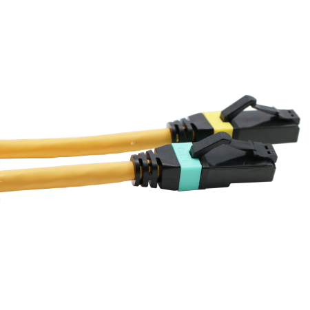Cat6 Ethernetkabel Med Bytbara Färgkodningsklipp