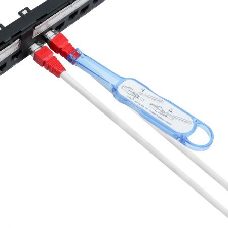 Cable de parche para extracción fácil desde panel cargado de alta densidad Cat 6A