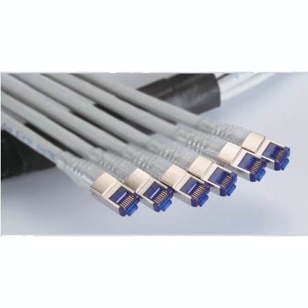 Cable de troncal de alambre sólido C6A SFTP de 23AWG con enchufe de alambre sólido
