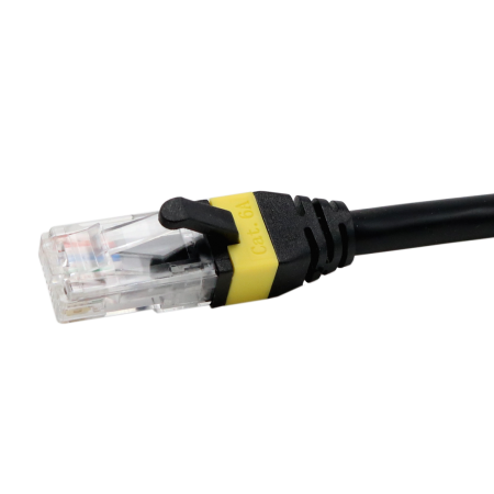 Cat 6A UUTP 26 AWG 10G Patch Cord With Changeable Color Coding Clips
