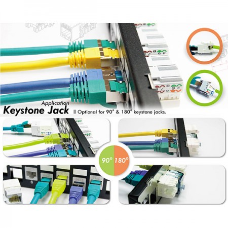 Conectores Keystone Cat.5E - Jack Keystone de Categoría 5E