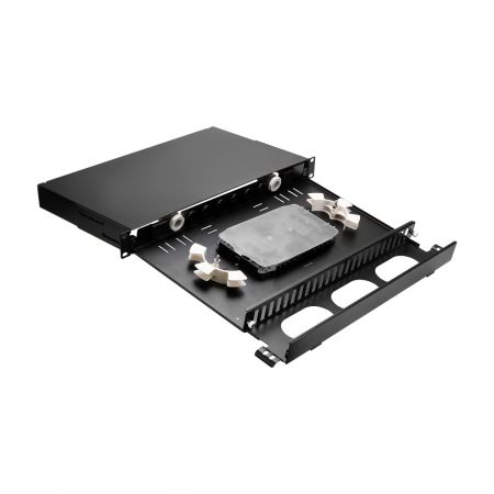 1RU SD Fiber Optic Panel and Modular Enclosure - 1U SD fiber panel for telecom & ISP facilities
