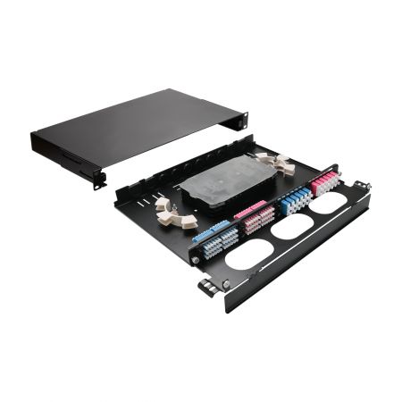 1RU 4-Slot UHD Fiber Patch Panel | OEM/ODM Expert - 1U 4-slot UHD fiber patch panel for OEM/ODM clients