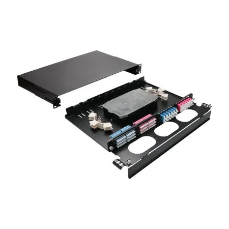 1RU 4-Slot UHD Fiber Patch Panel | OEM/ODM Expert - 1U 4-slot UHD fiber patch panel for OEM/ODM clients