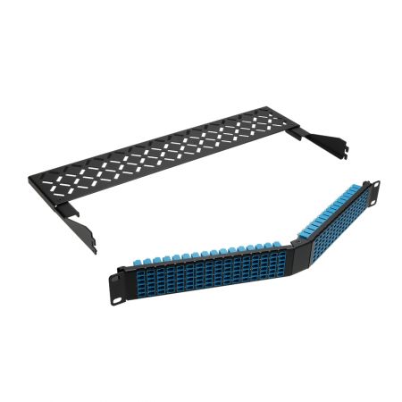 V-angle 192-port LC fiber panel for data center OEM