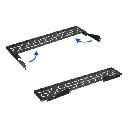 192-port LC panel rear cable management support bar