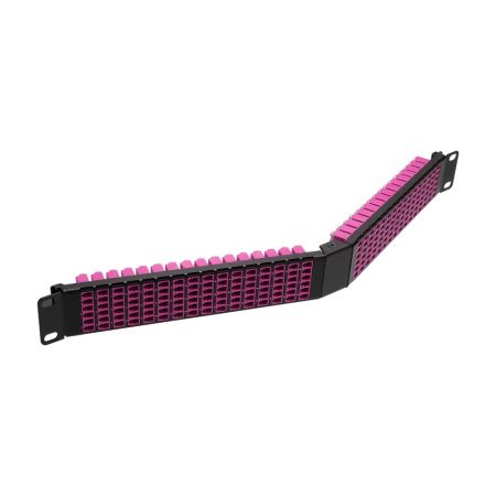 V-angle high-capacity 192-port LC fiber enclosure