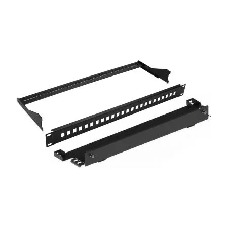 1RU Pass-Through Panel for LGX & SD Fronts | OEM Partner - 1U 19" pass-through fiber panel for telecom racks