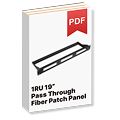 1U 19" Pass Through Fiber Patch Panel
