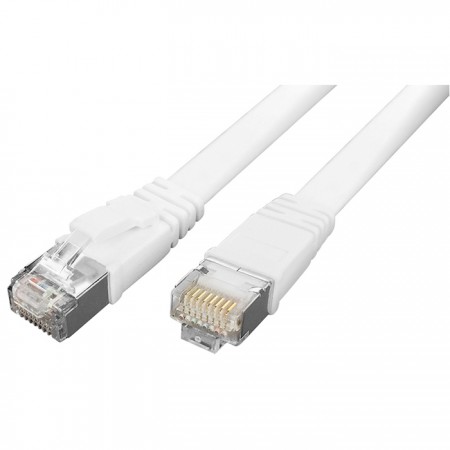 Cat.6 FTP 30 AWG Lapos Patch Kábel - Cat 6 30AWG RJ45 8P8C Lapos Patch Kábel