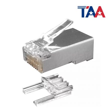 Cat.6 STP Modular Plug With Load Bar - Cat6 STP RJ45 8P8C Modular Plug With Insert