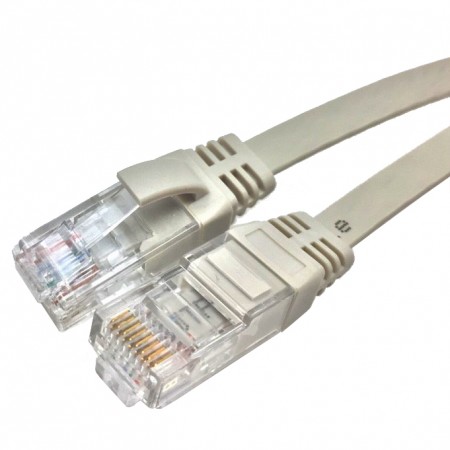 Cat.6 UTP 30 AWG Flat Patch Cord - 30 Gauge RJ45 8P8C Cat 6 Flat Ethernet Cable