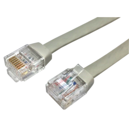 Cavo patch piatto Cat.6 UTP con spine modulari corte