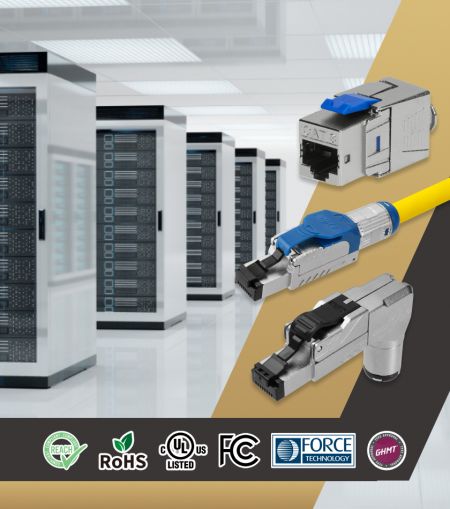 Cat8 STP Cabling Solution - GHMT, FORCE, UL, RoHS, REACH Certified and FCC Compliant Category 8 Structured Cabling Solution