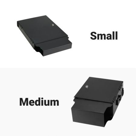 Medium wall mount patch panel with two-layer dual HD adapter plates