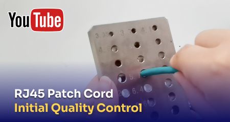 RJ45 Ethernet kábel gyártás és összeszerelés kezdeti minőségellenőrzése