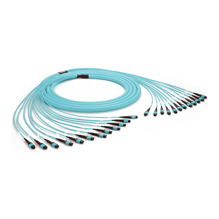 MTP/MPO Trunk Cable, OM3 (aqua)