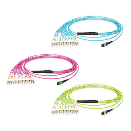 Arnés MTP/MPO a LC en OM3, OM4 y OM5