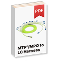 Hoja de especificaciones del arnés MTP MPO a LC