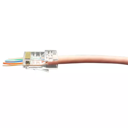 Modularer Stecker für Cat.5E UTP Pass Through - Steckverbinder für Cat 5e UTP Pass Through RJ45 Ethernet