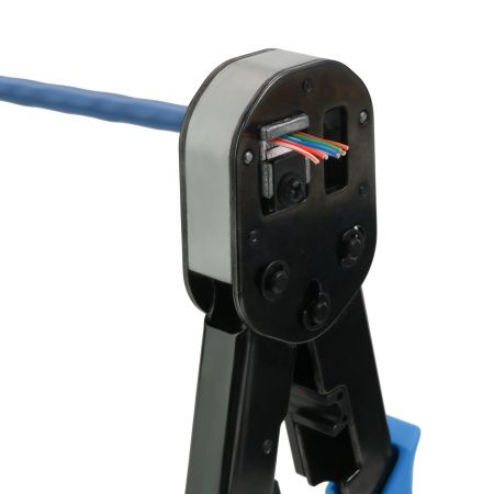 Herramienta de terminación de enchufe Cat6 Pass Through