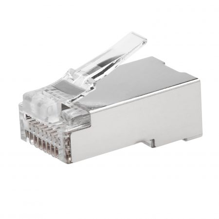 Cat.6 STP Pass Through Modular Plug - Cat 6 Shielded Pass Through RJ45 Connector