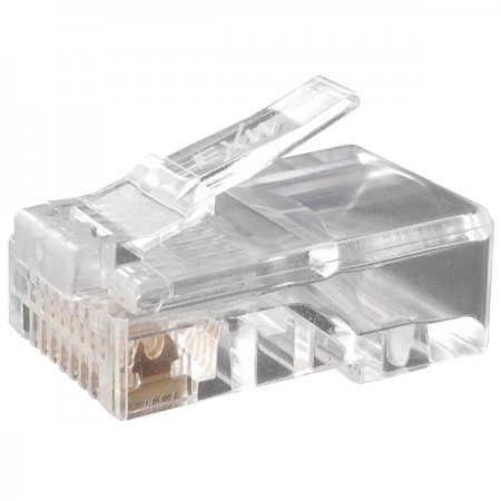 CONECTOR UTP CAT5E COLOR TRANSPARENTE