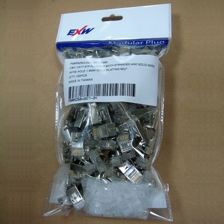 100 Stück Cat5E RJ45 FTP Modularstecker