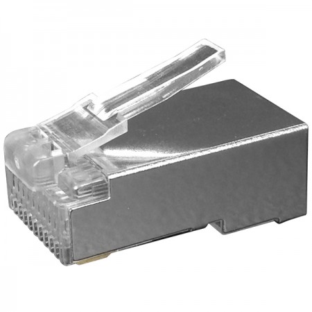 Conector modular FTP Cat.5E - Conector modular RJ45 Cat5E FTP 8P8C
