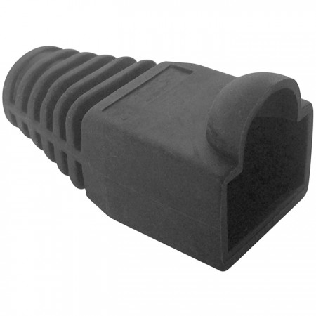 Black Plug Boot For RJ45 Connector