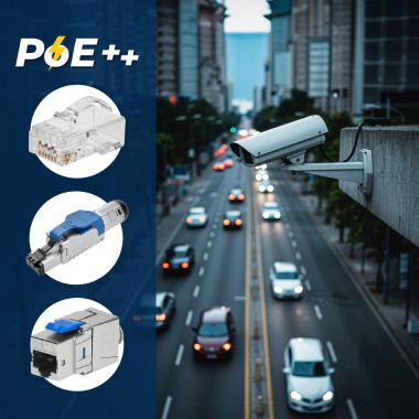 High-Performance RJ45 Plugs and Keystone Jacks for PoE++
