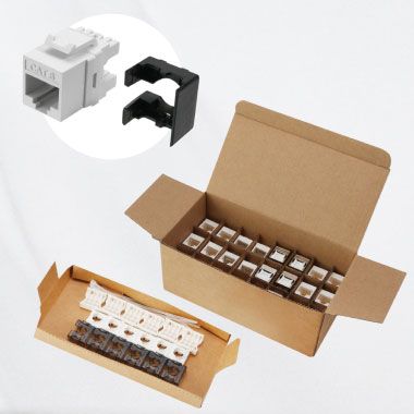 Embalaje OEM compacto y organizado para conectores Keystone