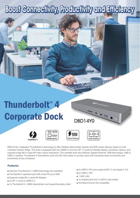 Thunderbolt™ 4 / USB4 Corporate Dock