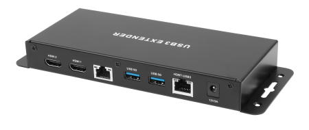 USB 3.2 HDBaseT Extender with Dual 4K60 Display - USB3 Extender PD dongle and Dual 4K60 Display